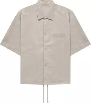Рубашка Fear of God Essentials Short-Sleeve Shirt 'Smoke', серый