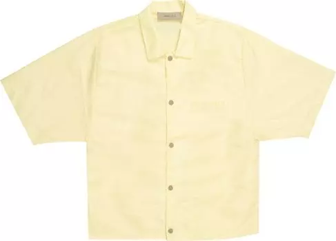 Рубашка Fear of God Essentials Short-Sleeve Nylon Shirt 'Canary', желтый
