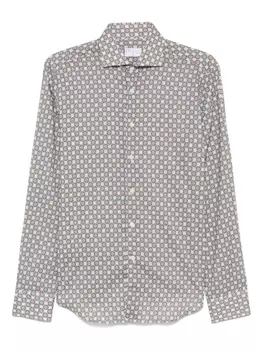 Рубашка Fedeli с цветочным принтом, зеленый