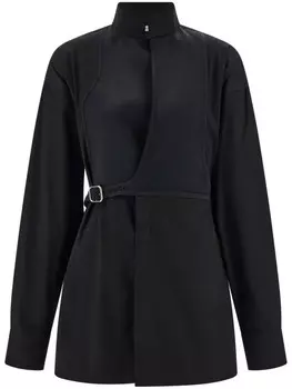 Рубашка Ferragamo с нагрудником, черный