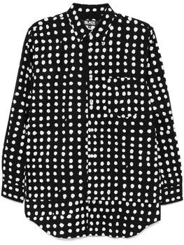 Рубашка Filip Pagowski в горошек Black Comme Des Garons, черный