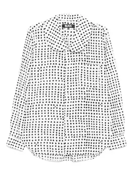 Рубашка Filip Pagowski в горошек Black Comme Des Garons, белый