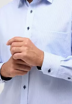 Рубашка FINELINER TWILL-HEMD COMFORT FIT Eterna, светло-голубой