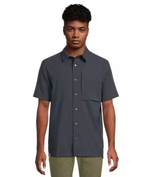 Рубашка Fjllrven High Coast Pack Shirt SS M, цвет Dark Navy
