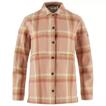 Рубашка Fjllrven Singi Flannel Overshirt, цвет Chalk Rose/Dusty Rose