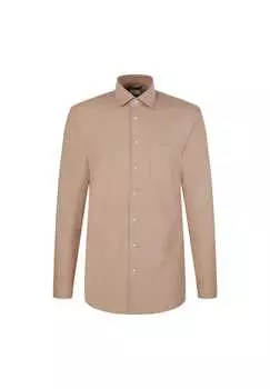Рубашка фланелевая обычная Seidensticker, бежевый