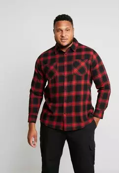 Рубашка FLANELL SHIRT 6 Urban Classics, черный/красный