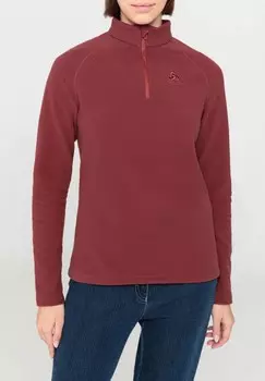 Рубашка флисовая «Риги», воротник стойка, утепленная, женская odlo, цвет Spiced Apple