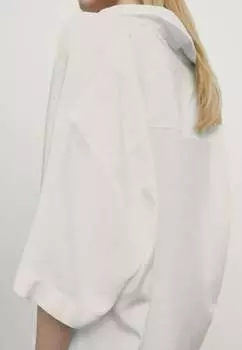 Рубашка Flowing Short Sleeve Massimo Dutti, белая