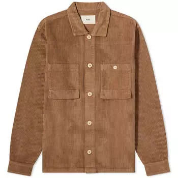 Рубашка Folk Chunky Cord, коричневый
