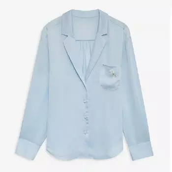 Рубашка For Love & Lemons Everyday Pj, голубой