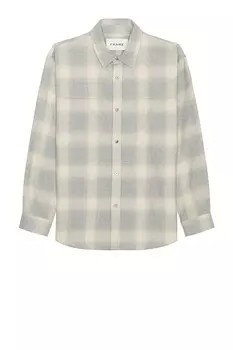 Рубашка FRAME Flannel, цвет Grey & Oatmeal Plaid