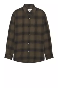 Рубашка FRAME Flannel, цвет Khaki Plaid