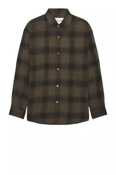 Рубашка Frame Flannel, цвет Khaki Plaid