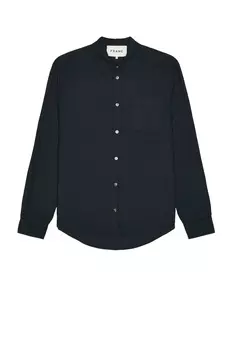 Рубашка Frame One-Pocket Brushed Flannel, темно-синий