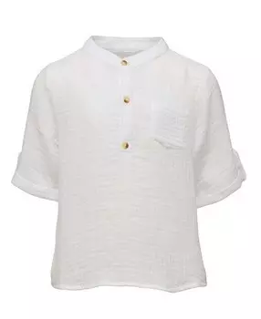 Рубашка Frankie White Resort для мальчиков Snapper Rock — Little Kid, Big Kid, белый