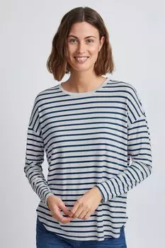 Рубашка Fransa Sweatshirt FREMFLORAL 3 T Shirt 20610262, синий