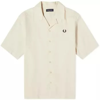 Рубашка Fred Perry Pique Short Sleeve Vacation, кремовый