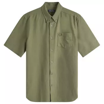 Рубашка Fred Perry Short Sleeve Oxford, хаки