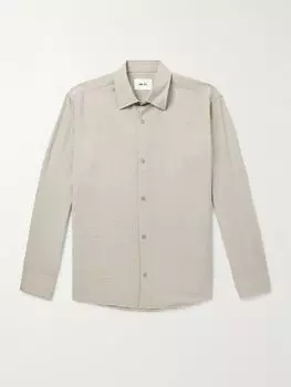 Рубашка Freddy 5971 из жатой модальной смеси NN07, зеленый