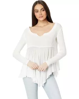 Рубашка Free People Clover Babydoll, слоновая кость