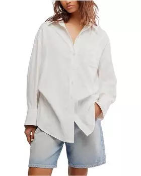 Рубашка Free People Sabine Articulated Shirt, цвет Parchment