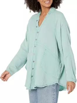 Рубашка Free People Summer Daydream Button-Down, цвет Clear Skies