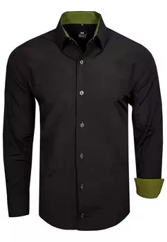 Рубашка FREIZEIT-HEMD Rusty Neal, цвет schwarz / khaki