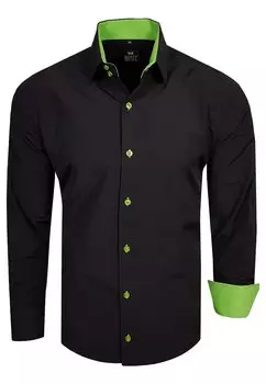 Рубашка FREIZEIT-HEMD Rusty Neal, цвет schwarz/grn