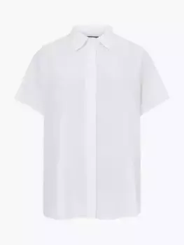 Рубашка French Connection Caprina Crepe Short Sleeve, белый