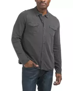 Рубашка френч терри в стиле вестерн Lucky Brand, черный