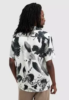 Рубашка Frequency AllSaints, кремово-белая