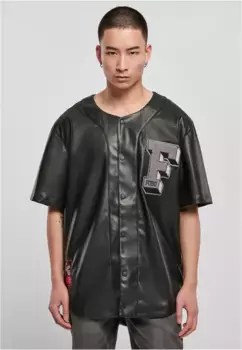 Рубашка Fubu с длинными рукавами " Fubu Men's College Leather Baseball Jersey" (1 шт.), голубой