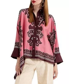 Рубашка-фуляр La DoubleJ, розовый