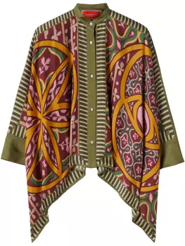 Рубашка-фуляр La DoubleJ, зеленый