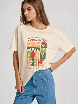 Рубашка Funky Buddha, экрю