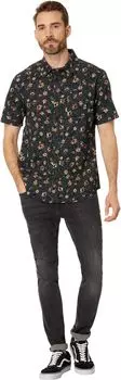 Рубашка Future Hippie Short Sleeve Woven Quiksilver, цвет Black Future Hippy
