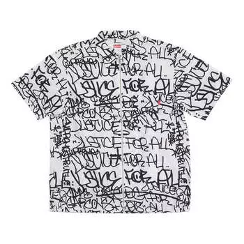Рубашка fw18 x comme des garcons shirt graphic 'grey' Supreme, серый