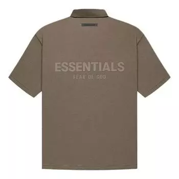 Рубашка fw21 logo polo shirt 'harvest' Fear Of God Essentials, коричневый