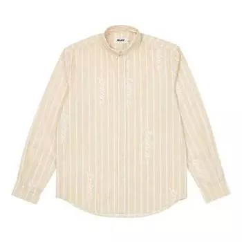 Рубашка fw22 hand stripe shirt 'beige' Palace, бежевый
