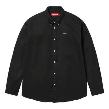 Рубашка fw23 week3 small box shirt 'black' Supreme, черный