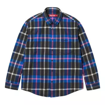 Рубашка fw23 week4 plaid flabbel shirt 'blue' Supreme, синий