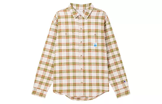 Рубашка FW24, версия унисекс для США Champion, Green Plaid