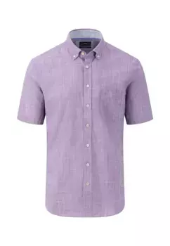 Рубашка FYNCH-HATTON с короткими рукавами и фирменной этикеткой на нагрудном кармане, цвет Dusty Lavender