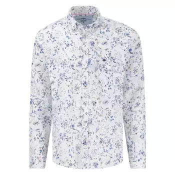Рубашка Fynch Hatton Summer Linen Prints, белый