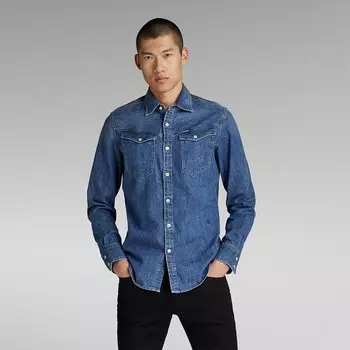 Рубашка G-Star Arc 3D Slim Fit, синий