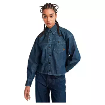 Рубашка G-Star Cropped Remix, синий