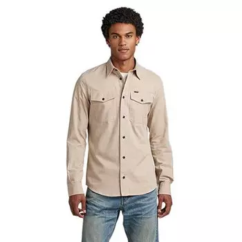 Рубашка G-Star Marine Slim Fit, бежевый