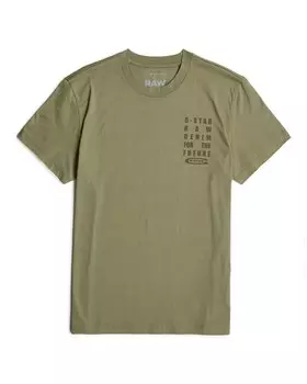 Рубашка G-STAR Text, цвет Olive/Dark green