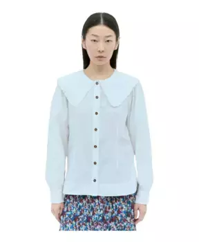 Рубашка Ganni, белый